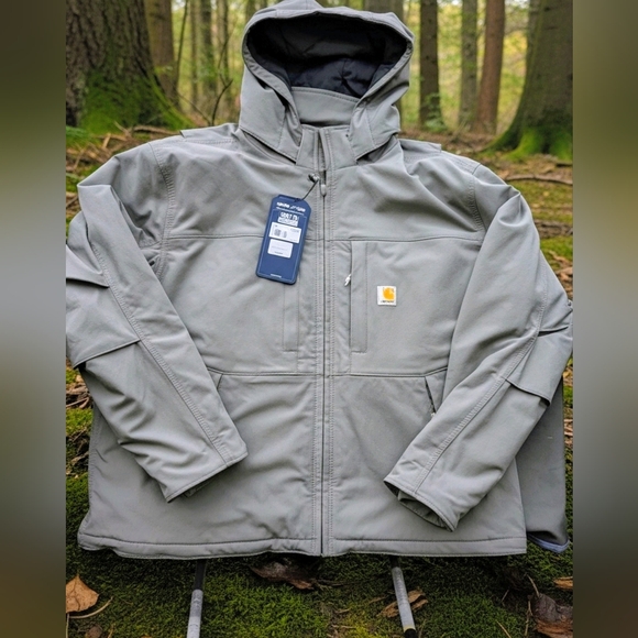 Carhartt Hamilton Super Dux Jacket Gray Mens 2XL New With Tags - Picture 1 of 9